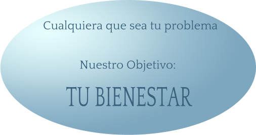 Cualquiera que sea tu problema  Nuestro Objetivo: TU BIENESTAR